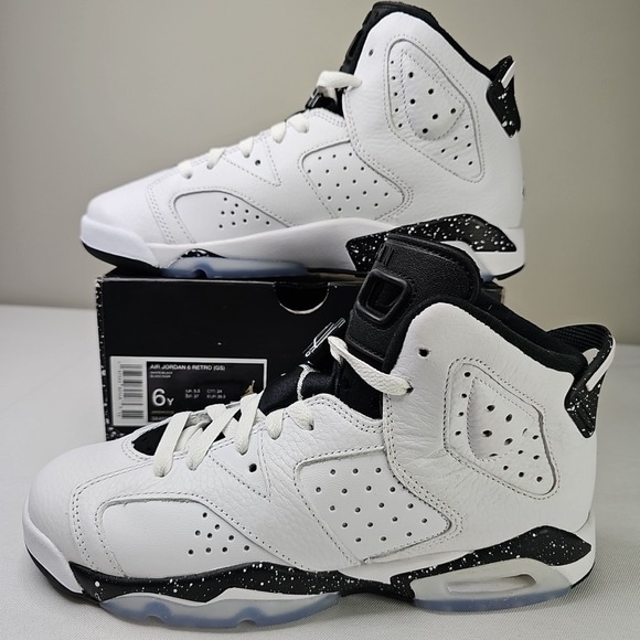 Jordan Other - Size 6Y 7.5W Nike Air Jordan 6 Retro 'Reverse Oreo' 384665-112 Brand New